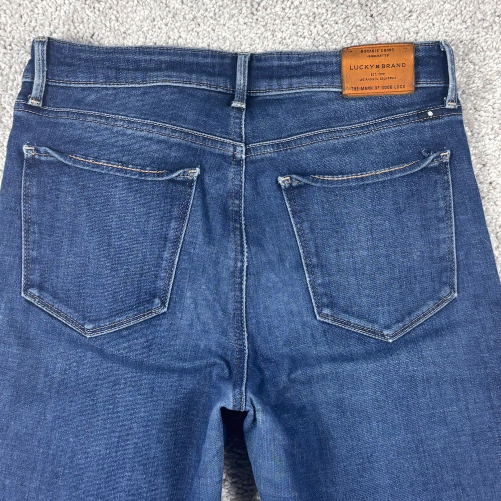Lucky Brand Bridgette Skinny Jeans Womens 6/28 Dark Wash Candiani Denim Ankle - Picture 10 of 16